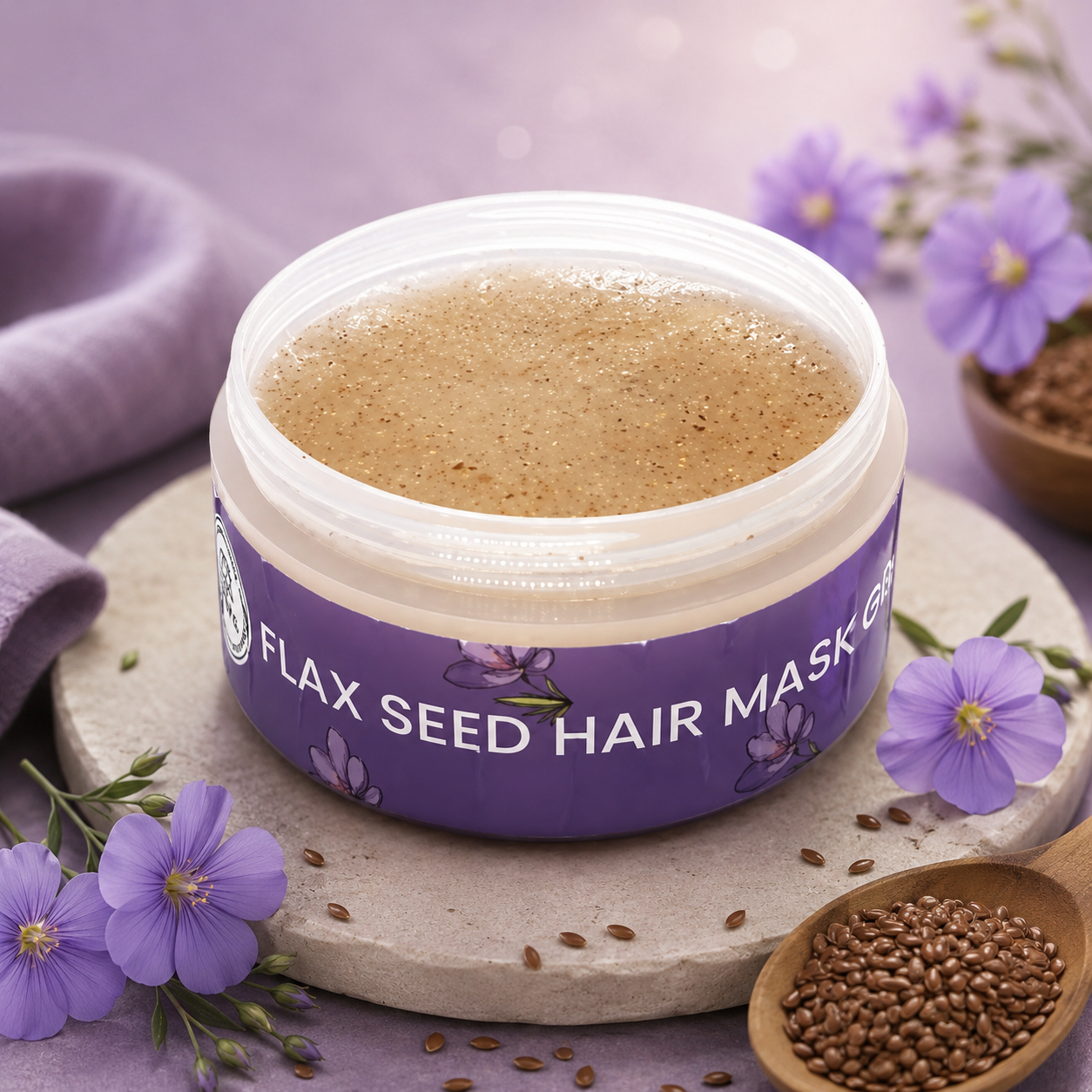 Flax Seed Hair Pack Gel - 50g - Image 2