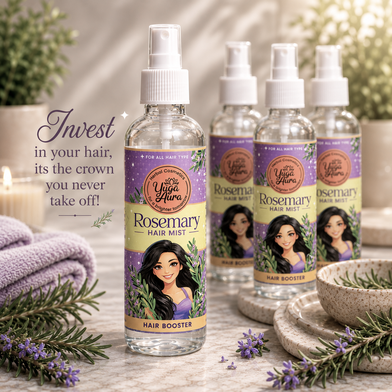 Rosemary Hair Mist -100ml - Image 2