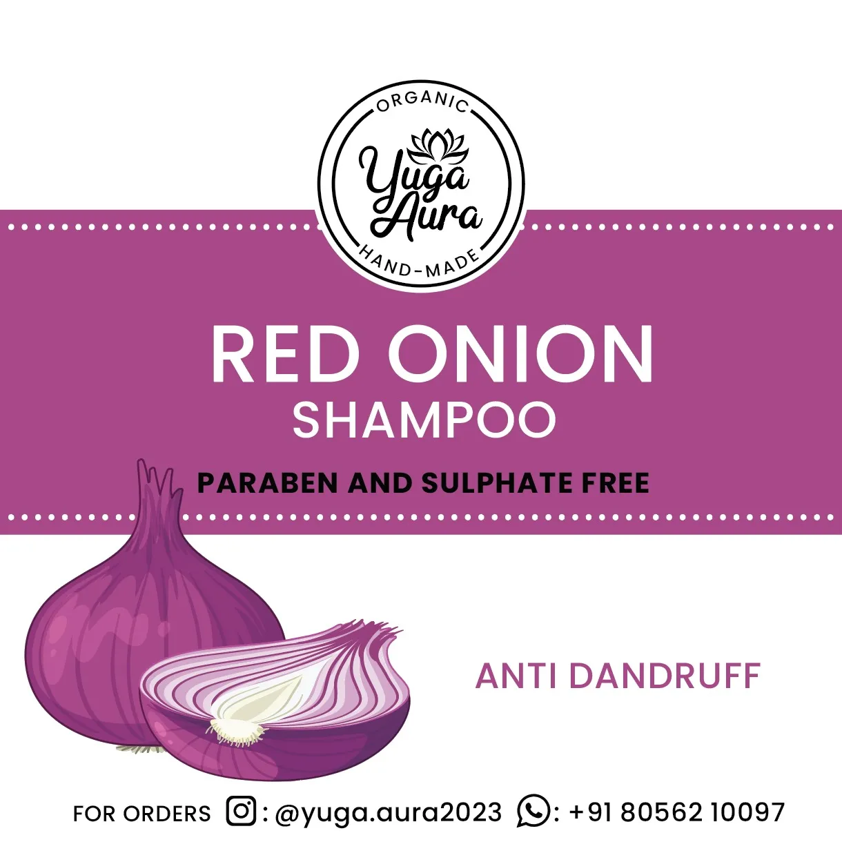 Red Onion Shampoo - 100ml - Image 2