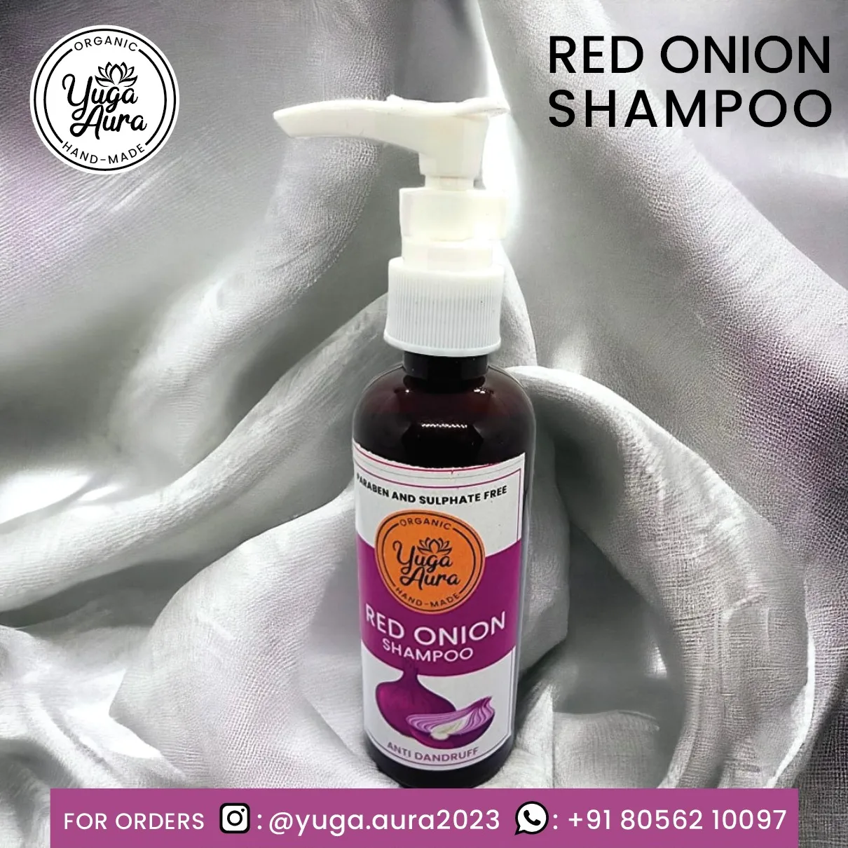 Red Onion Shampoo - 100ml - Image 3